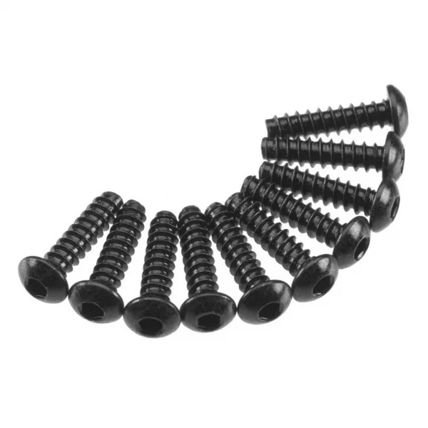 Axial M3x12mm Hex Socket Tapping Button Head (Black) (10)