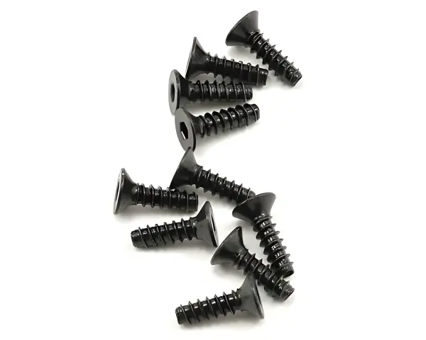 Axial M3x10mm Hex Socket Tapping Flat Head (Black) (10) — image 1 of 3