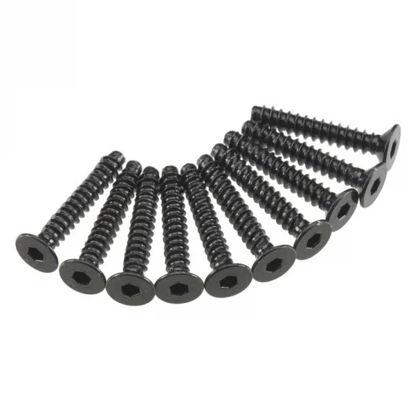 Axial M3x18mm Hex Socket Tapping Flat Head (Black) (10)