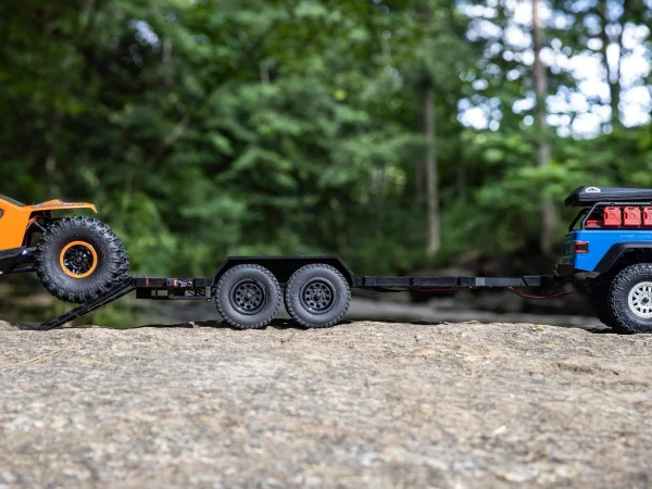 Axial SCX24 1:24 Flat Bed Vehicle Trailer with LED Taillights