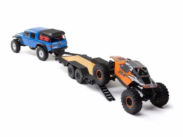 Axial SCX24 1:24 Flat Bed Vehicle Trailer with LED Taillights