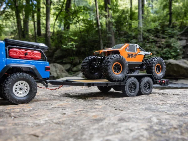 Axial SCX24 1:24 Flat Bed Vehicle Trailer with LED Taillights