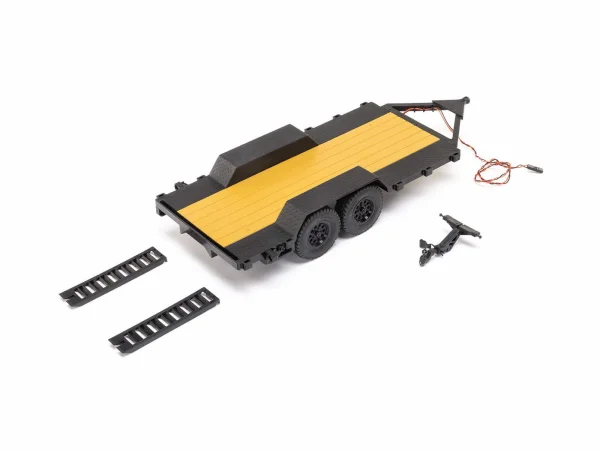 Axial SCX24 1:24 Flat Bed Vehicle Trailer with LED Taillights