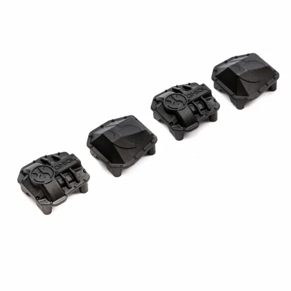 AR45P AR45 Differential Covers - Black: SCX10 III