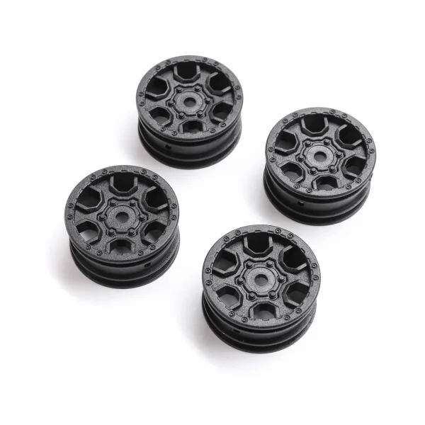 1.0 Ford Bronco Wheel - Black (4): SCX24