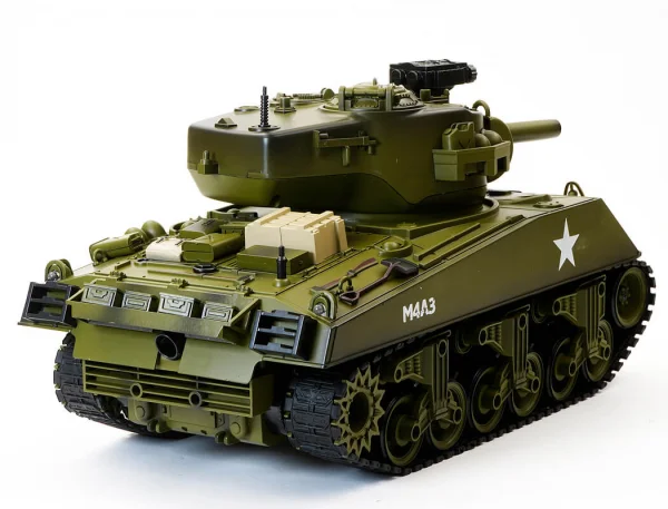 Brother RC Tank 1:18 Usa M4A3 Sherman Green — image 8 of 15