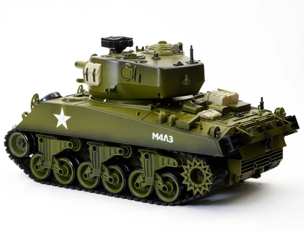 Brother RC Tank 1:18 Usa M4A3 Sherman Green — image 7 of 15