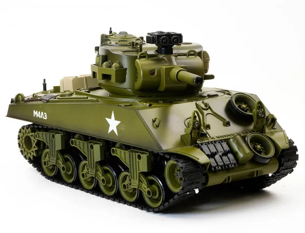 Brother RC Tank 1:18 Usa M4A3 Sherman Green — image 9 of 15