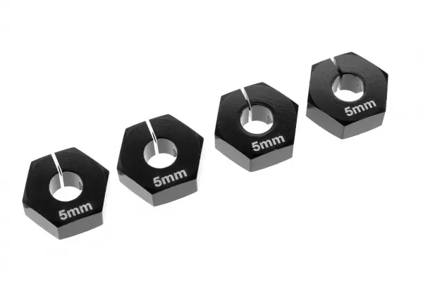 Corally Wheel Hex Adapter - Aluminium. - 4 Pcs