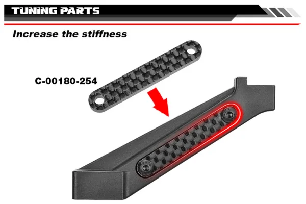 Corally Chassis Brace - Front - Composite - 1 PC &mdash; image 2 of 2