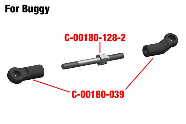 Corally Steering Ball Joint - Composite - 1 Set &mdash; image 4 of 4