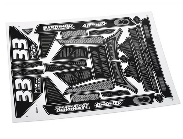 Team Corally Body Decal Sheet Shiroi 1Pc