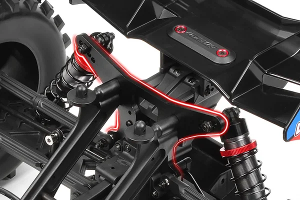 Corally Shock Tower - MT - Truggy - 5mm - Aluminium - Rear - 1 PC — image 4 of 4