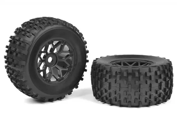 Corally Off-Road 1:8 MT Tires Gripper Glued On Bbs Rims (2)