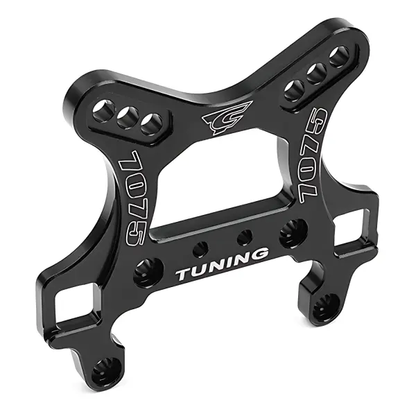 Corally Shock Tower Front Swiss 7075 T6 5mm Hard Black — image 1 of 3