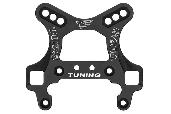 Corally Shock Tower Front Swiss 7075 T6 5mm Hard Black — image 2 of 3