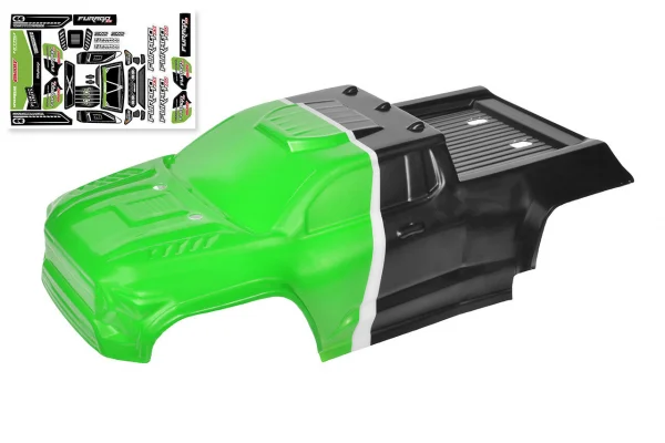 Corally Polycarbonate Body Furago Xd Painted/Cut/Decals Gree — image 2 of 2