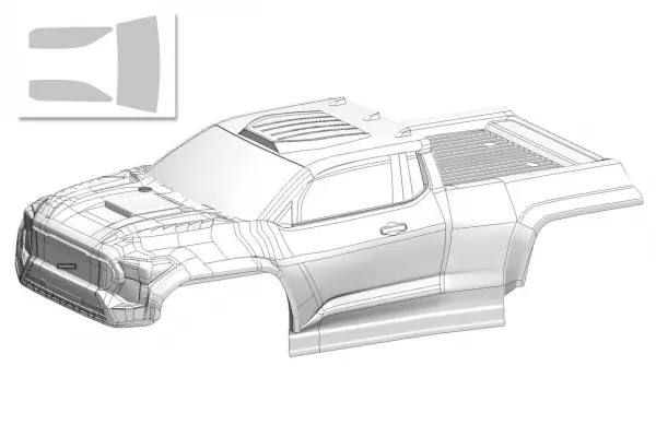 Corally Polycarbonate Body Furago Xd Clear/Cut + Decals — image 2 of 2