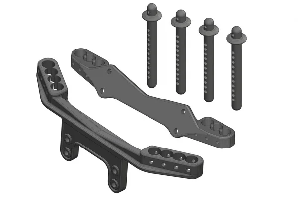 Corally Body Mount Set - Fr/Re - 1 Set — image 1 of 2