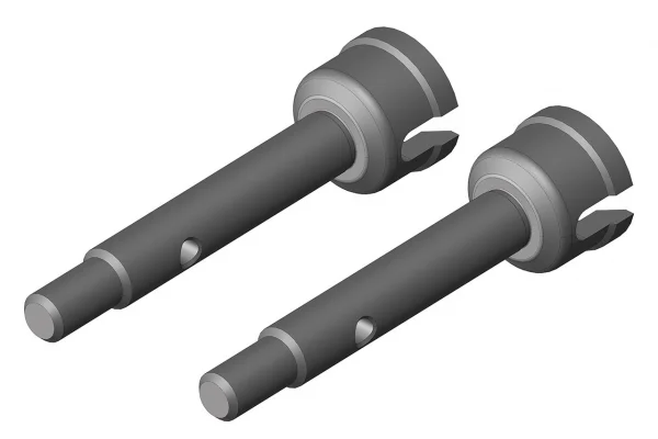 Corally Wheel Shaft - Rear - Steel - 2 Pcs — image 1 of 2