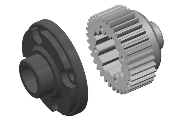 Corally Diff Gear - Metal - Di Ff Gear Cover - Composite - 1