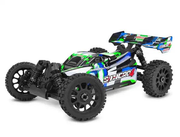 Corally Syncro-4 Brushless 4S Basher Buggy RTR - Green/Blue — image 12 of 20