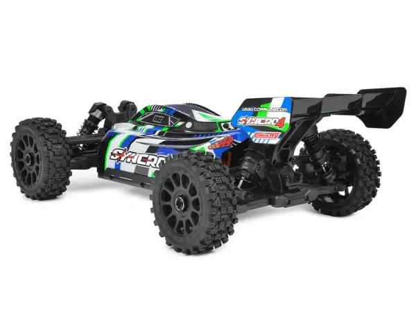 Corally Syncro-4 Brushless 4S Basher Buggy RTR - Green/Blue — image 14 of 20
