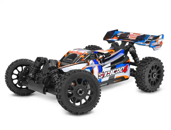 Corally Syncro-4 Brushless 4S Basher Buggy RTR - Orange/Blue — image 12 of 20