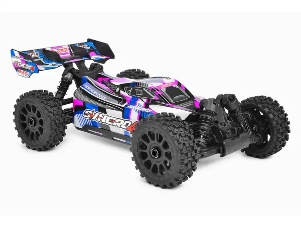 Corally Syncro-4 Brushless 4S Basher Buggy RTR - Pink/Blue — image 12 of 20
