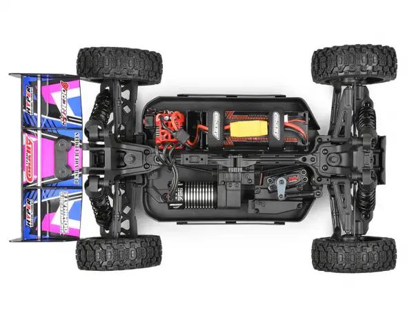 Corally Syncro-4 Brushless 4S Basher Buggy RTR - Pink/Blue — image 10 of 20