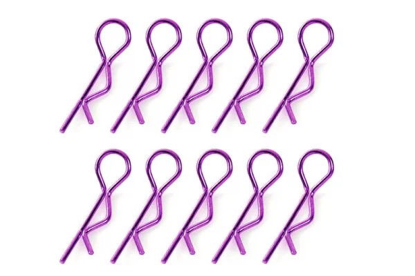 Corally Body Clips - 45 Bent - Small - Purple - 10 P — image 1 of 2