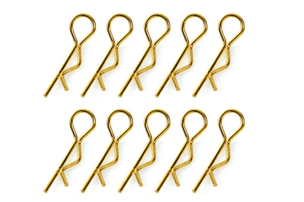 Corally Body Clips - 45 Bent - Small - Gold - 10 Pcs — image 1 of 2