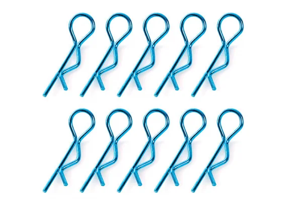 Corally Body Clips - 45 Bent - Small - Blue - 10 Pcs — image 1 of 2