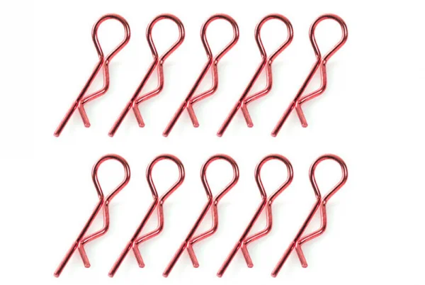 Corally Body Clips - 45 Bent - Large - Red - 10 Pcs — image 1 of 2