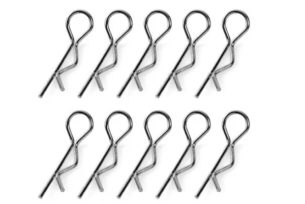 Corally Body Clips - 45 Bent - Large - Black - 10 Pcs — image 1 of 2