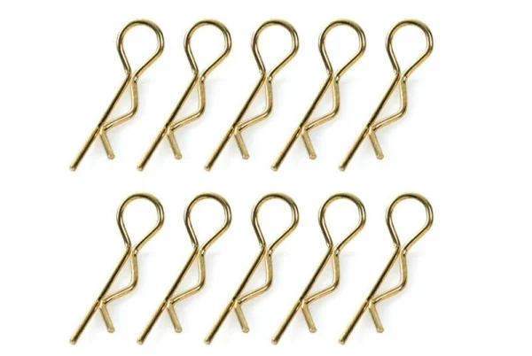Corally Body Clips - 45 Bent - Large - Gold - 10 Pcs — image 1 of 2