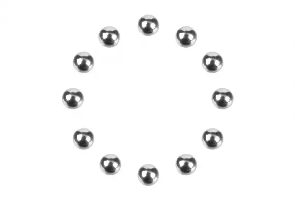 Corally Precision Diff. Balls 1:8 - Chrome - 12 Pcs — image 1 of 2