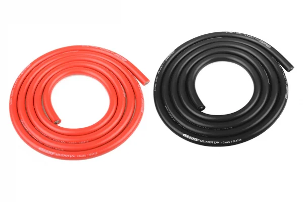 Corally Ultra V+ Silicone Wire - 10AWG - Black and Red - 1M Each — image 1 of 3