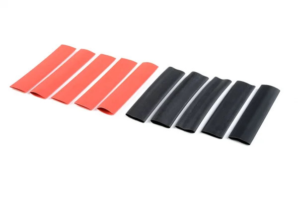 Corally Shrink Tubing - 9.5mm - Red + Black - 10 Pcs