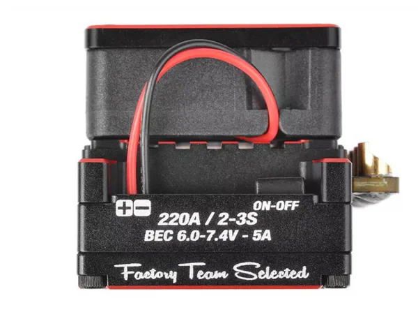 Team Corally Cmm-10 Racing ESC Sensored 2-3S 220A Black/Red