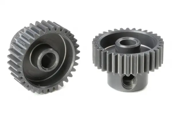 Corally 64DP Pinion - Short - Hard Anodised Al7075 -