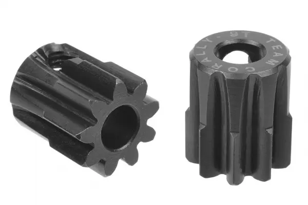 Corally M1.0 Pinion Short Hardened Steel 9 Teeth 5mm Shaft — image 2 of 2