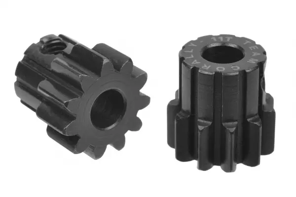 Corally M1.0 Pinion Short Hardened Steel 11 Teeth 5mm Shaft — image 2 of 2
