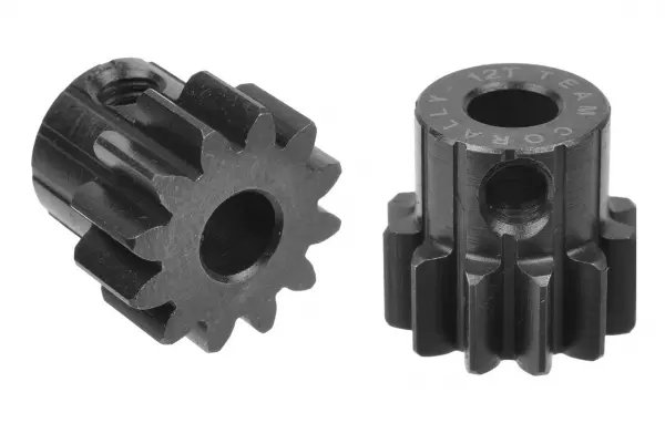 Corally M1.0 Pinion Short Hardened Steel 12 Teeth 5mm Shaft &mdash; image 2 of 2
