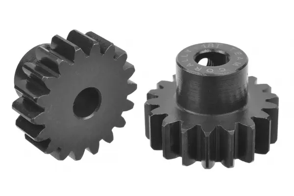 Corally M1.0 Pinion Short Hardened Steel 18 Teeth 5mm Shaft