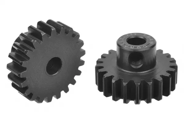 Corally M1.0 Pinion Short Hardened Steel 21 Teeth 5mm Shaft