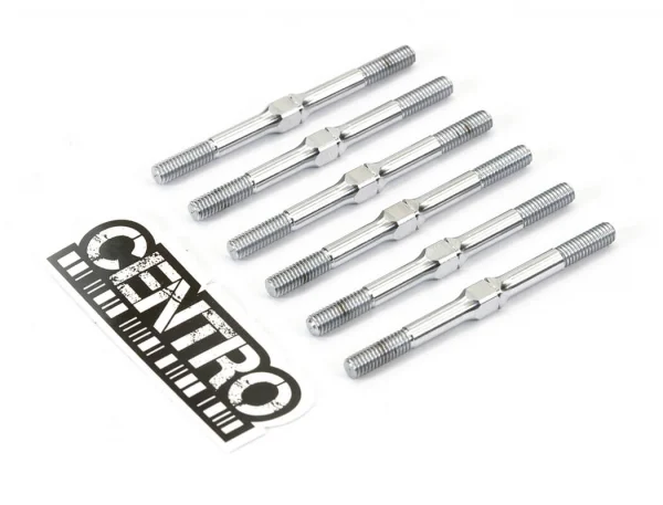 Centro RC10B7 Titanium Turnbuckle Set (6Pc) - Silver — image 2 of 2