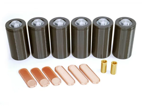 Centro Vintage Dummy 6 Cells Pack W/Hardware (3D Printed) — image 1 of 2