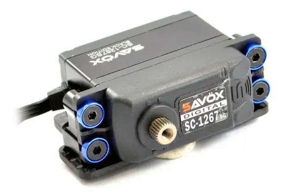 Centro Aluminium Servo Mount Collars (4) - Blue — image 3 of 4