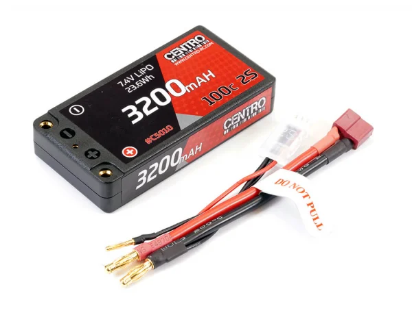 Centro 2S 3200mAh 7.4V 100C Hard Case Shorty LiPo — image 4 of 5